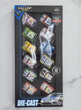 Box of 12 Pull Back Die-Cast Cars - by Gallop - Kids Toy Racing